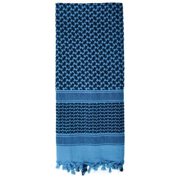 Shemagh Tactical Desert Keffiyeh Scarf Blue/Black - Picture 1 of 1
